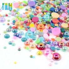 Perles en plastique vrac dos plat FP02